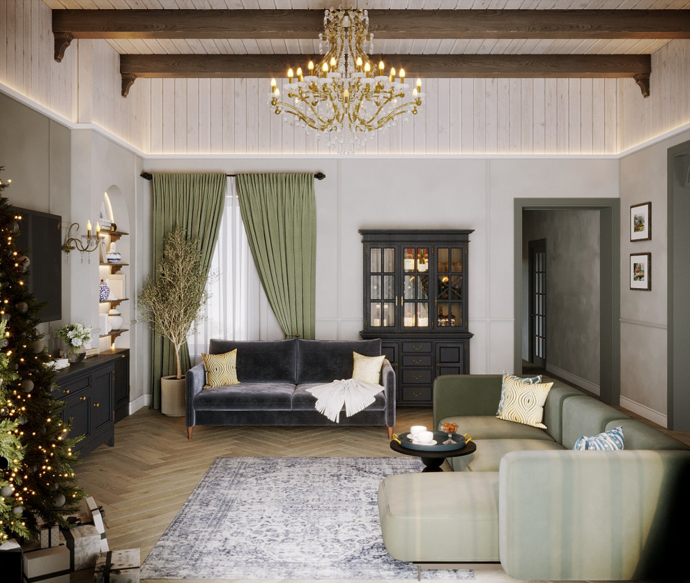 Усадьба в Павловске. Проект интерьера загородного дома.