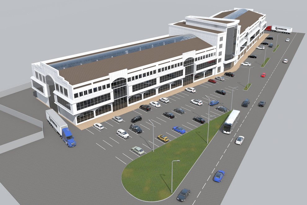 Обложка проекта: Торгово-логистический комплекс в г. Махачкала