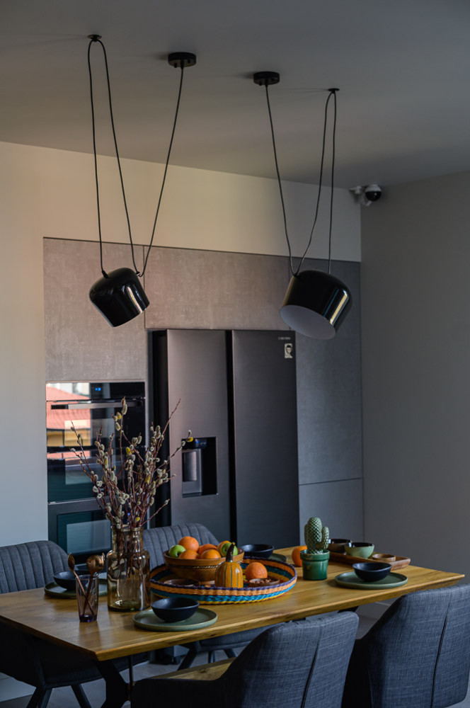 Кухня в трех уровневой квартире