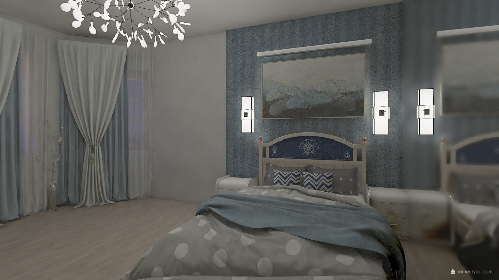 СПАЛЬНЯ В СКАНДИНАВСКОМ СТИЛЕ