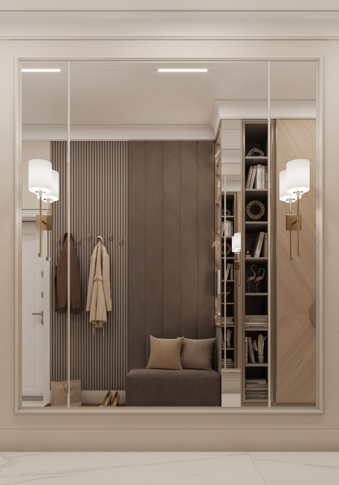 "Тёплое какао", квартира в ЖК "Дворянский", 98 м2