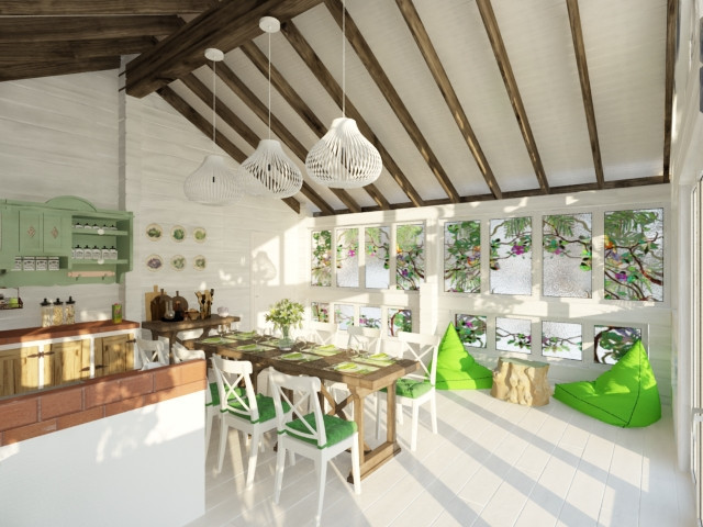 Интерьеры коттеджа в подмосковье