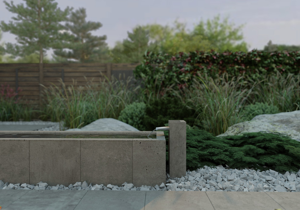 Проект небольшого сада в Воронеже.