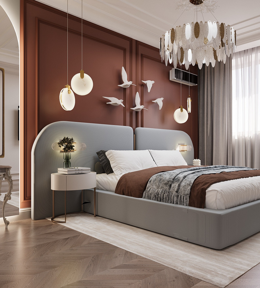 Яркие акценты.Квартира для большой семьи