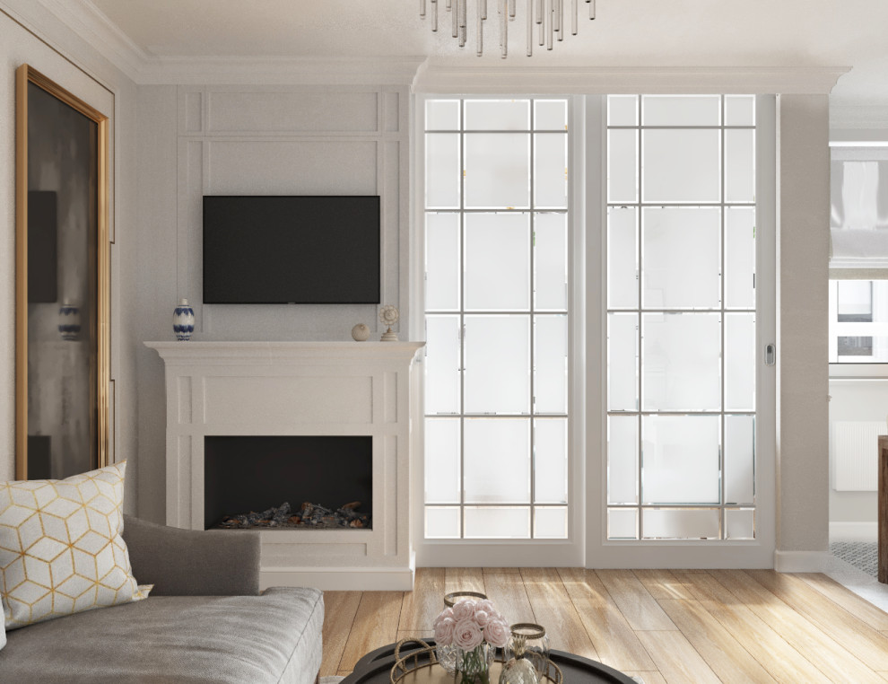 Дизайн-проект двухкомнатной квартиры в сдержанных тонах