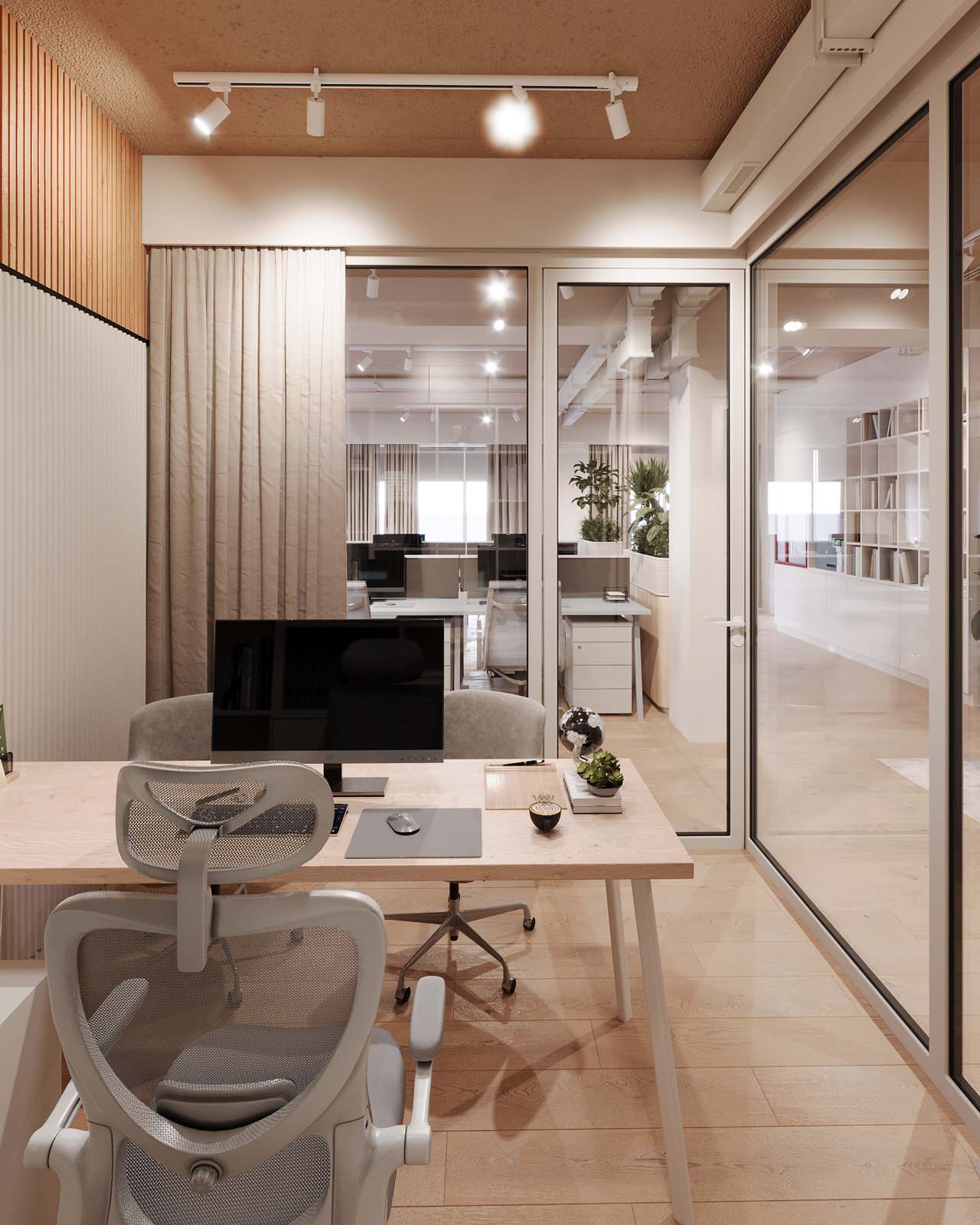 Визуализация офисного помещения