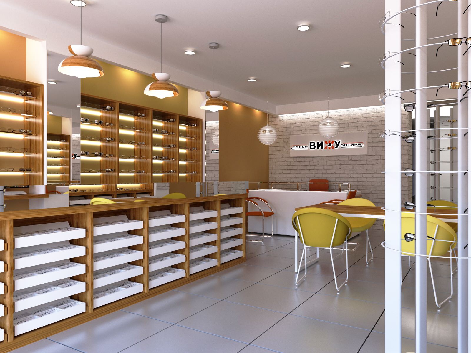 Обложка проекта: дизайн салона оптики "Вижу"