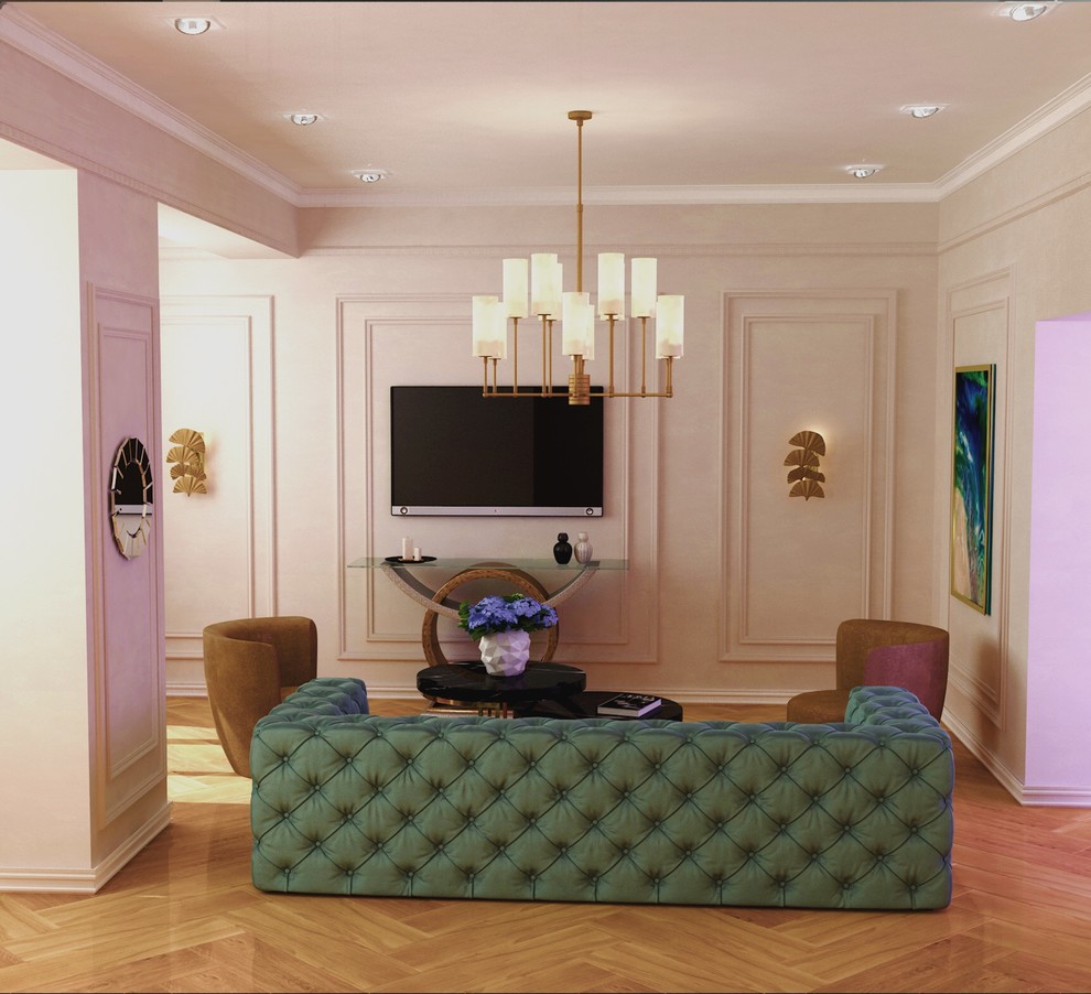 Обложка проекта: Гостиная-студия в новом ЖК