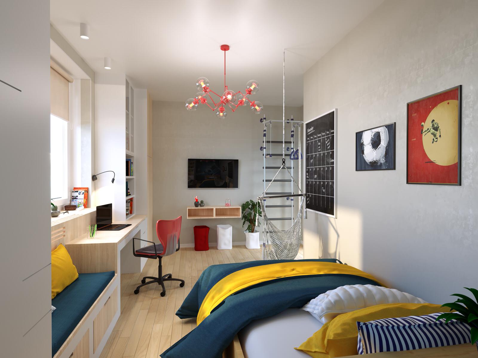 Дизайн детской комнаты для мальчика-подростка