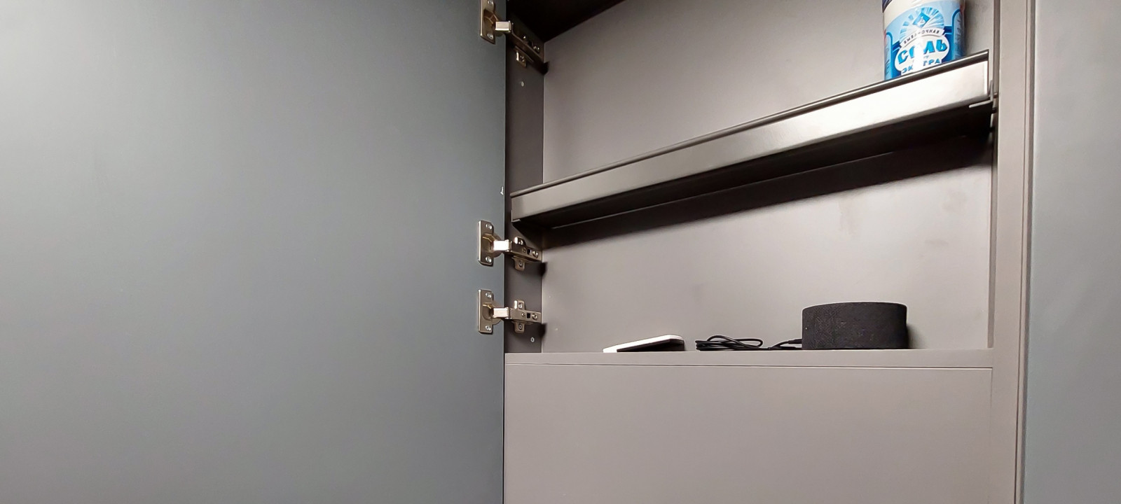 Реализация кухни по дизайн-проекту в однокомнатной квартире, 2022