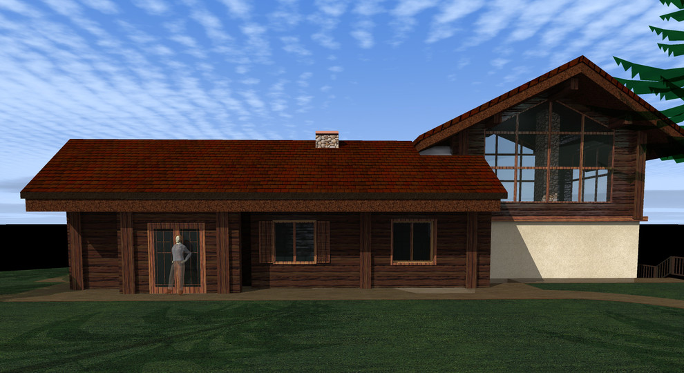 Мещера. Домики на склоне.