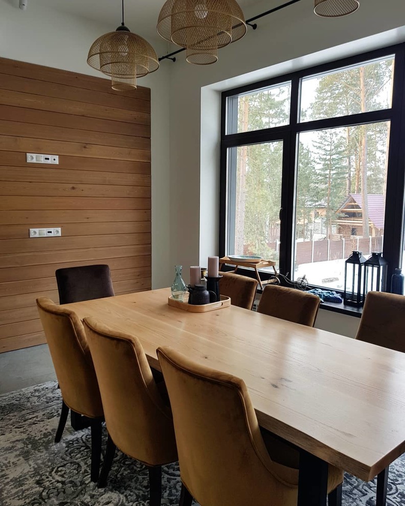 Обеденный стол из слэбов дуба