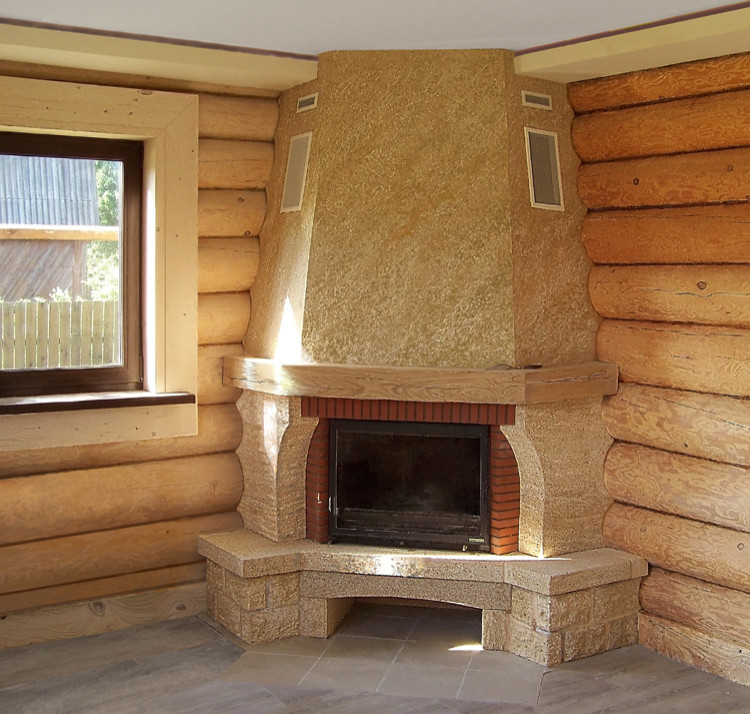 Обложка проекта: Декоративная штукатурка на камине