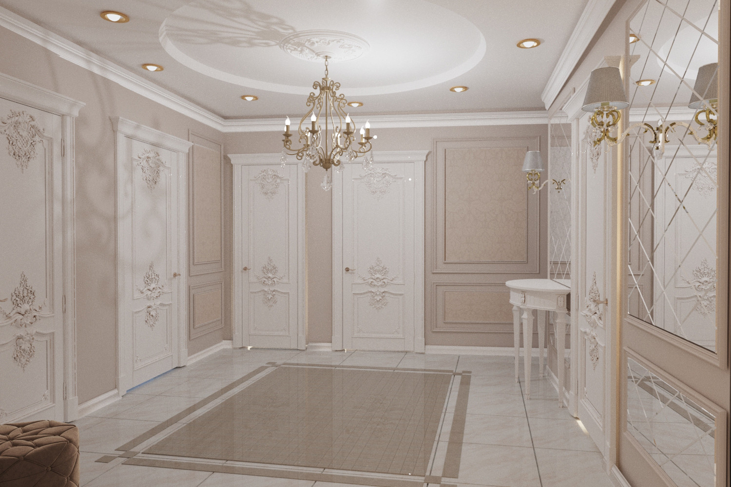 Обложка проекта: Дизайн-проект трёхкомнатной квартиры в новостройке