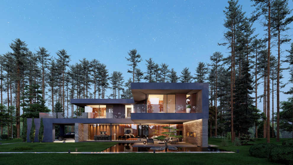 Обложка проекта: Дом с навесом