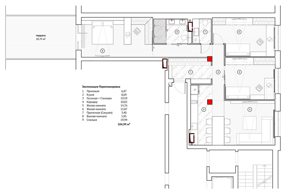 Обложка проекта: Квартира ЖК Николаевский Ансамбль