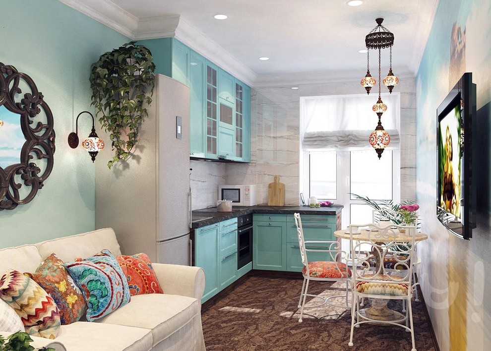 Квартира-студия в Средиземноморском стиле