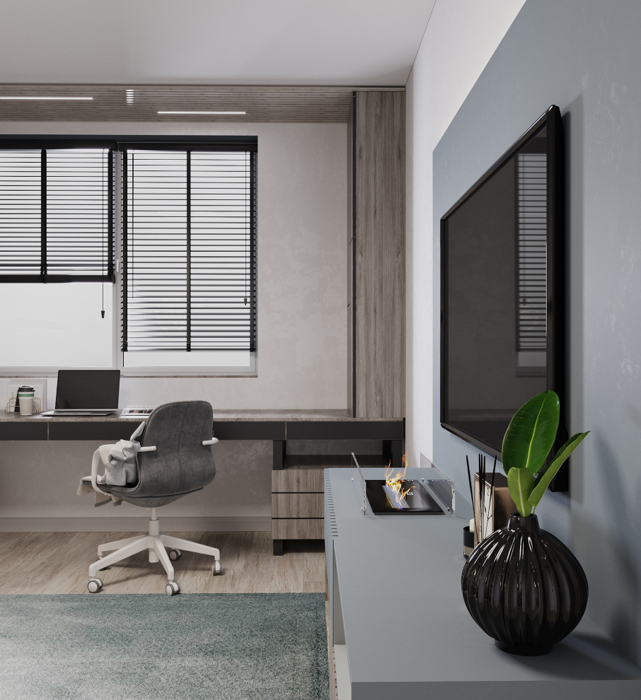 Стильное пространство для холостяка и его любимца