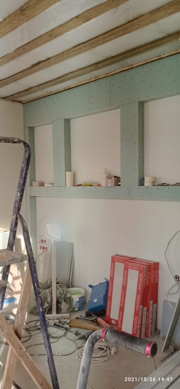 Ход стройки. Усадьба Шарапово. Дом.