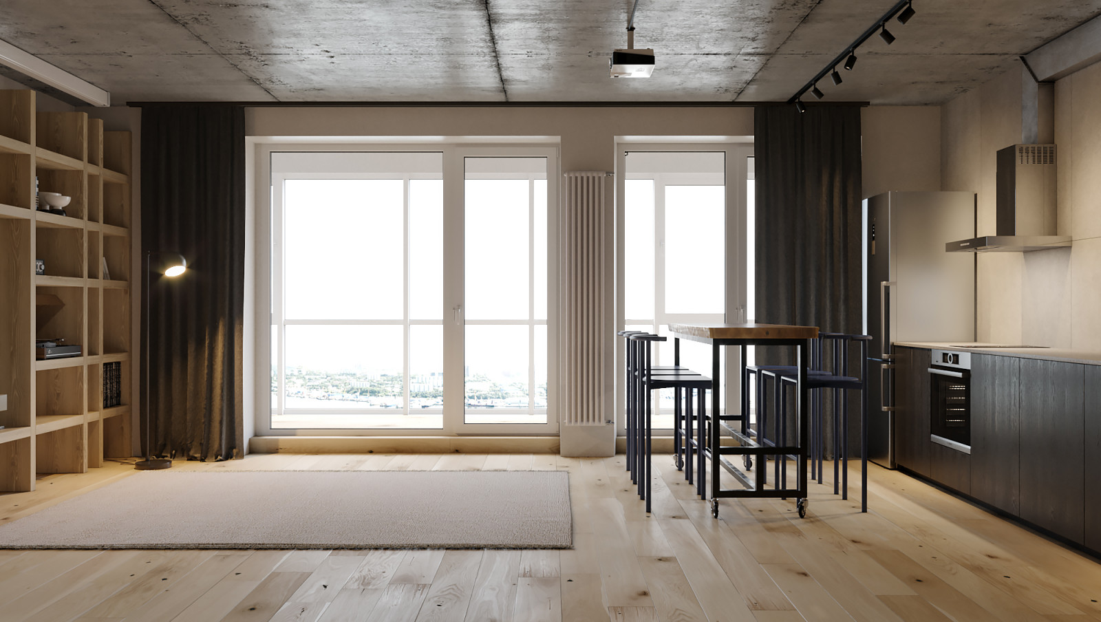 Ascetic treveler | 81 кв. м | Проект квартиры в стиле минимализм