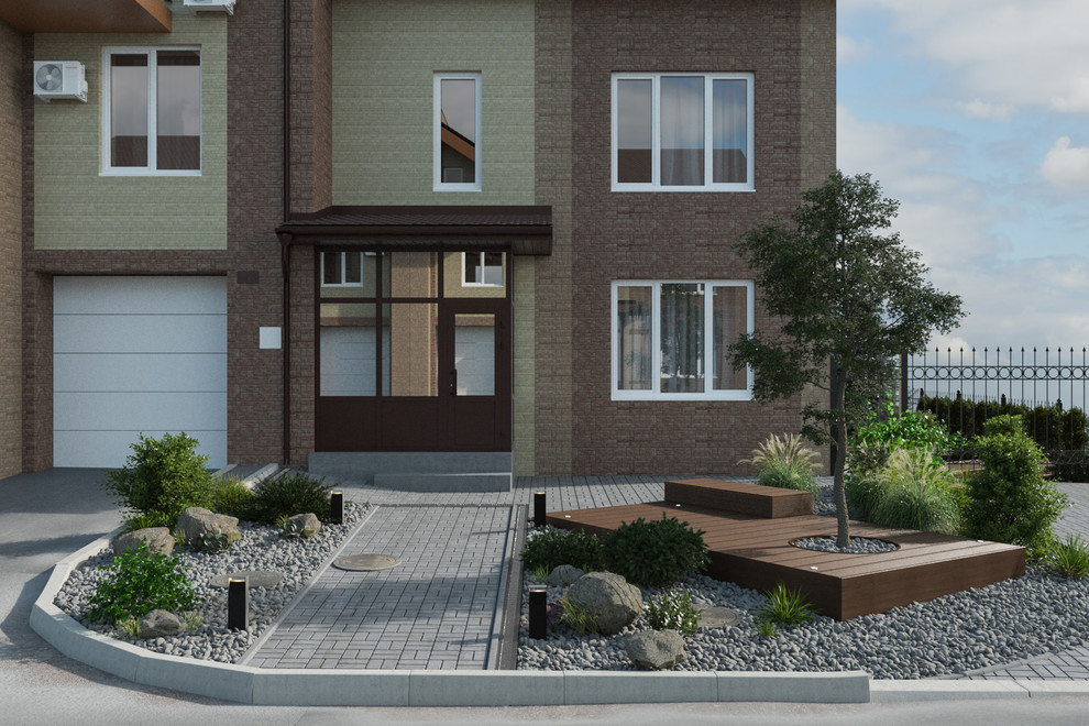 Ландшафтный дизайн придомовой территории на ул. Лазо в г. Хабаровске