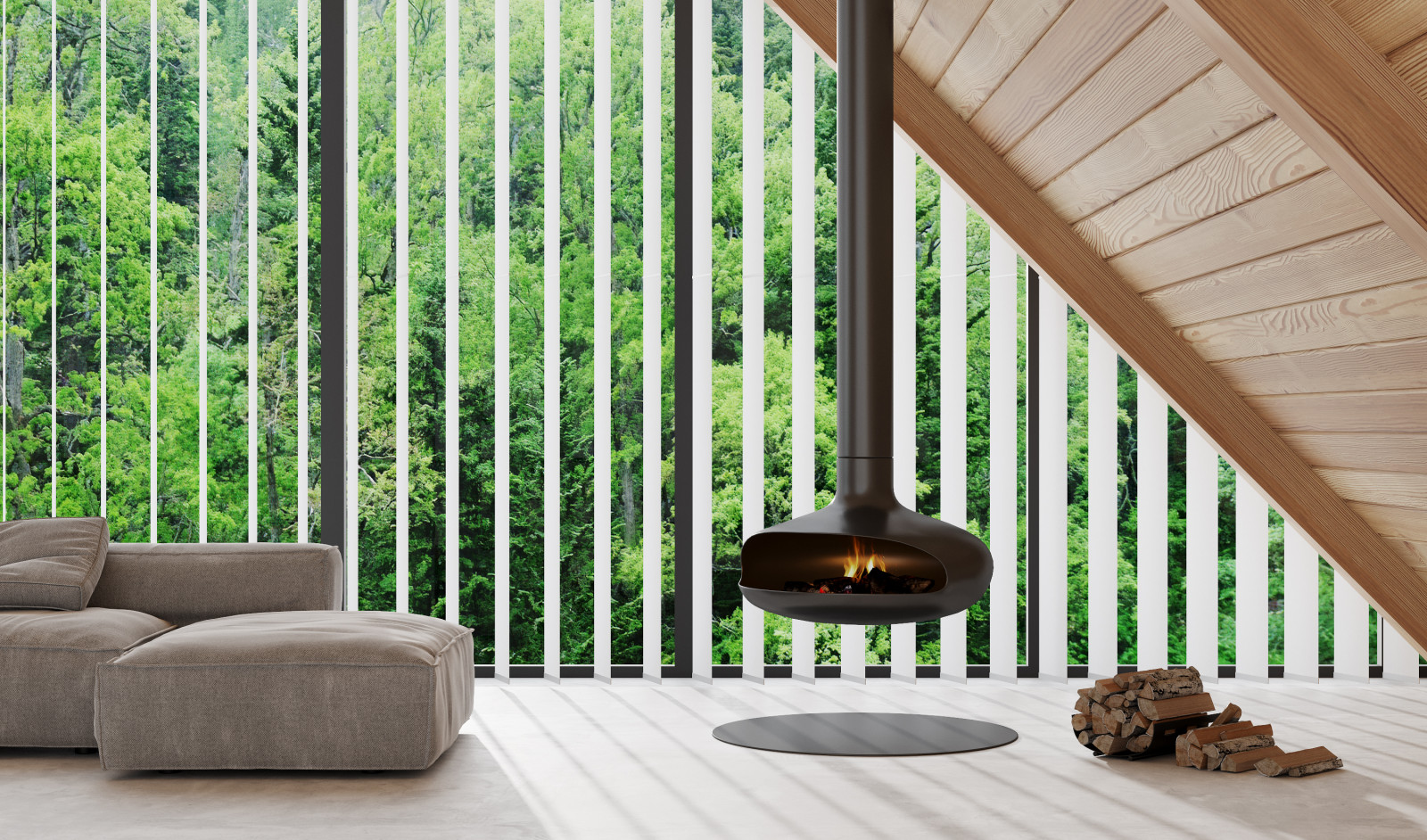 Дом с нестандартными окнами