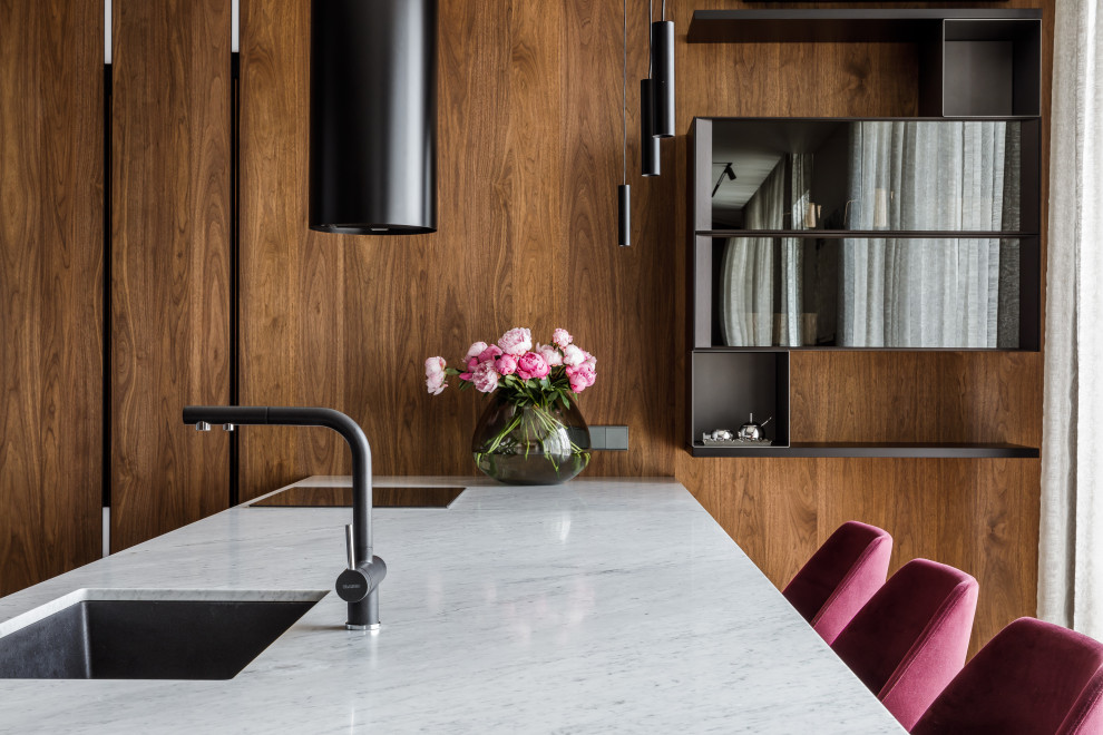 Houzz тур: Пентхаус с натуральными материалами в Краснодаре