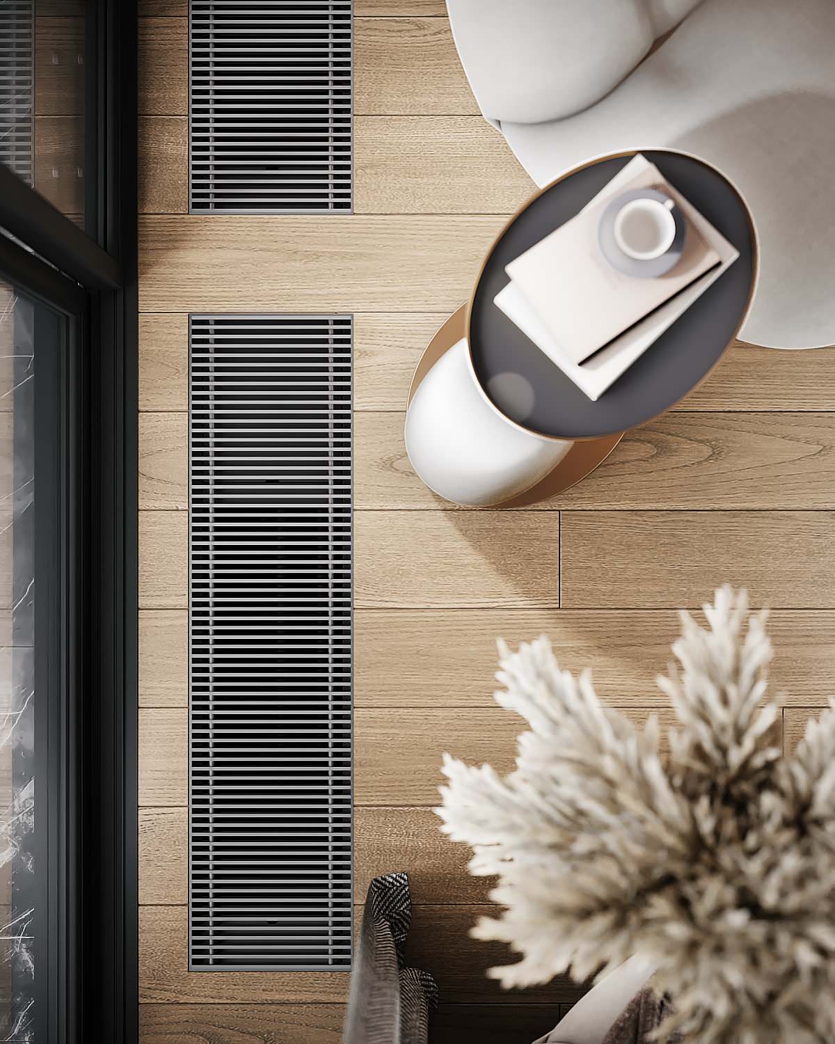 Обложка проекта: Внутрипольные конвекторы Heatmann в интерьере.