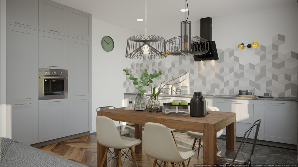 Скандинавский интерьер 130 м.кв ЖК Наследие