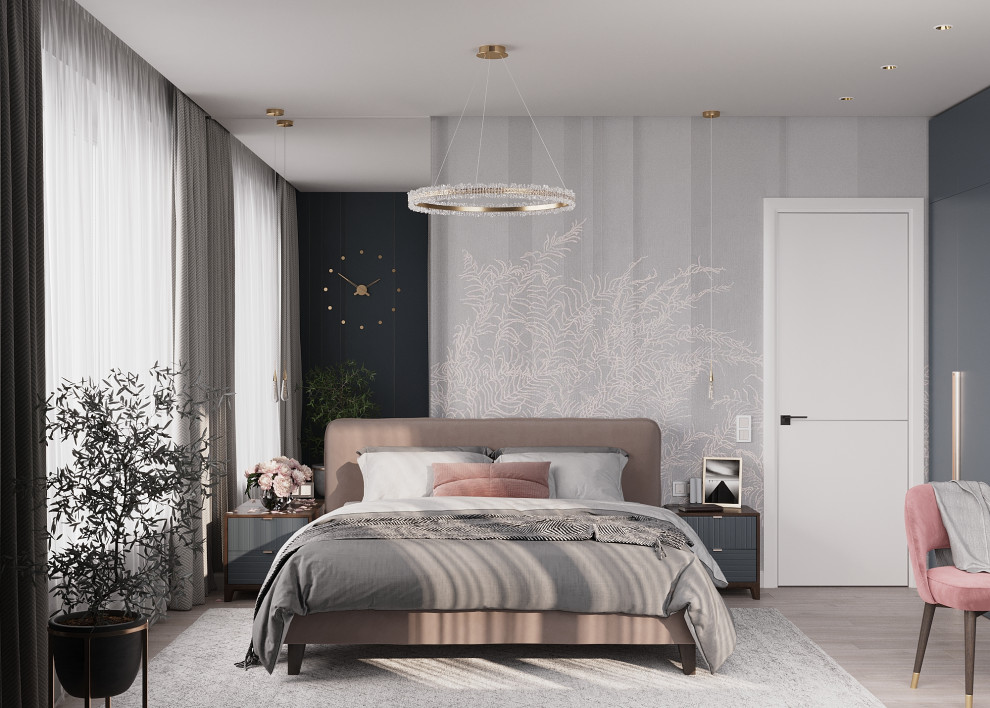 Спальня в 3-к. квартире ЖК "HeadLiner"