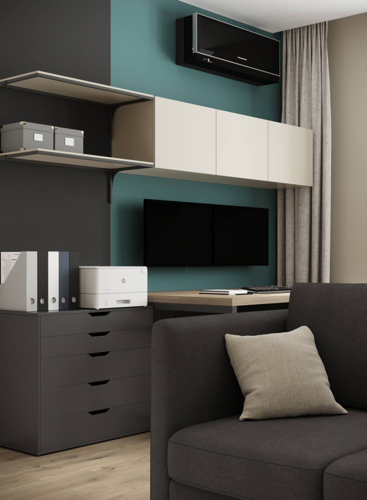 Дизайн-проект квартиры на Авиаторской 72,15 кв.м