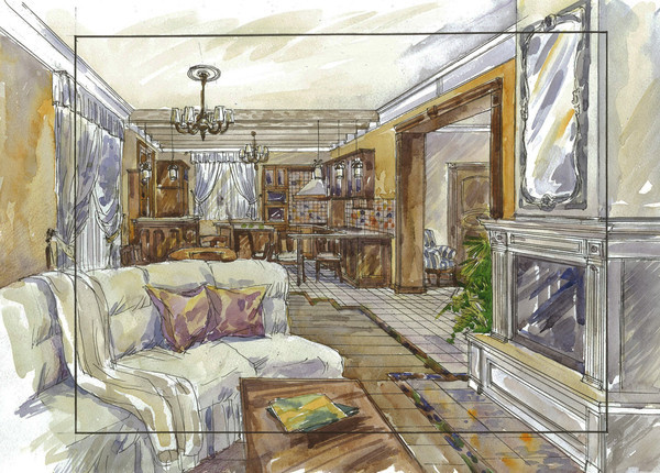 Альбом эскизов для интерьеров