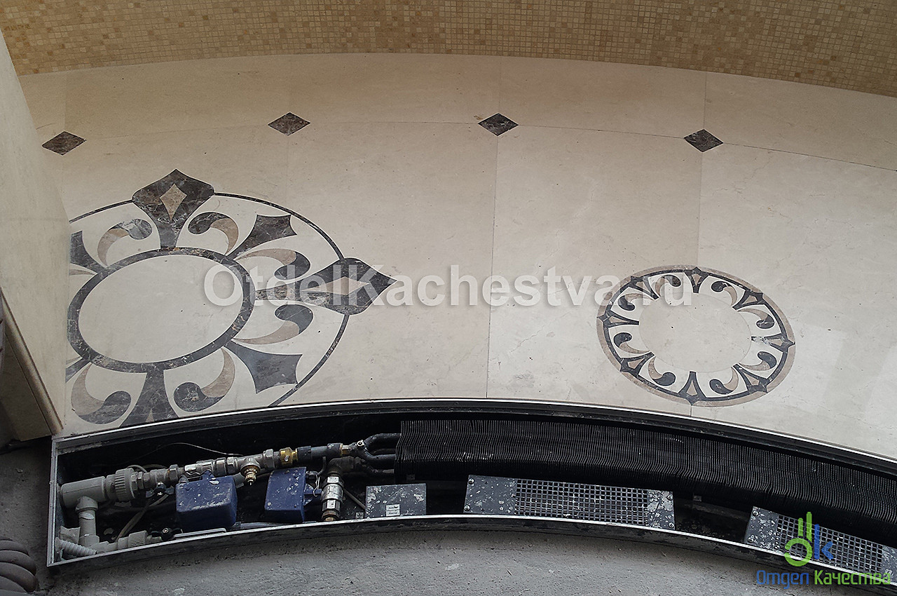 Укладка мрамора на лоджии