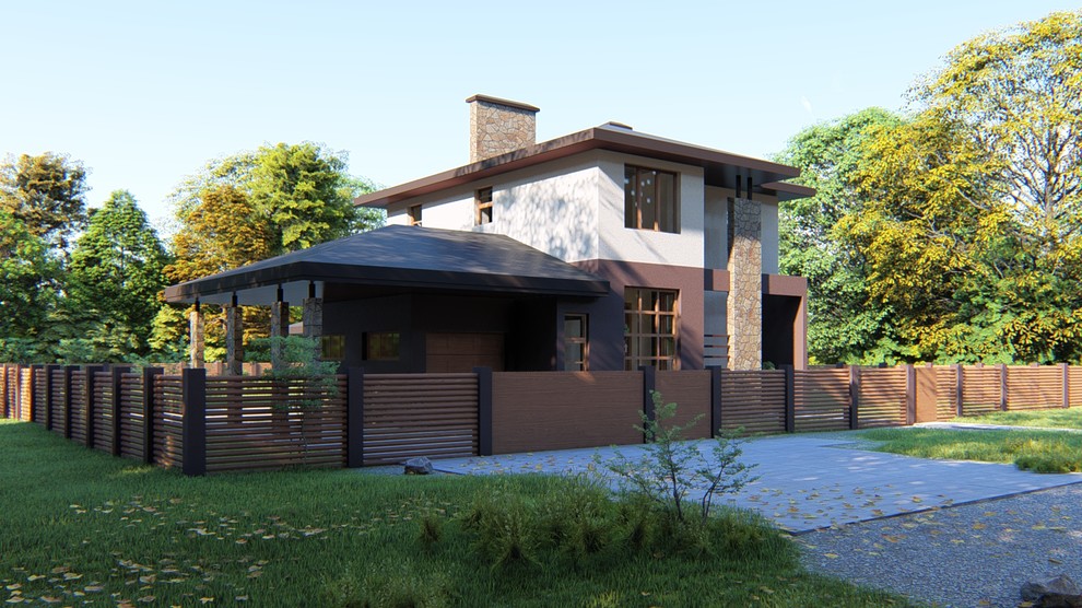 Проект 2-этажного жилого дома в г. Пермь, S=193,9 кв.м