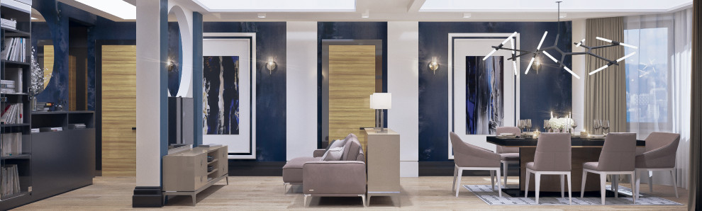 Завершенный проект квартиры на улице Турку, Санкт-Петербург, 140 м.кв.