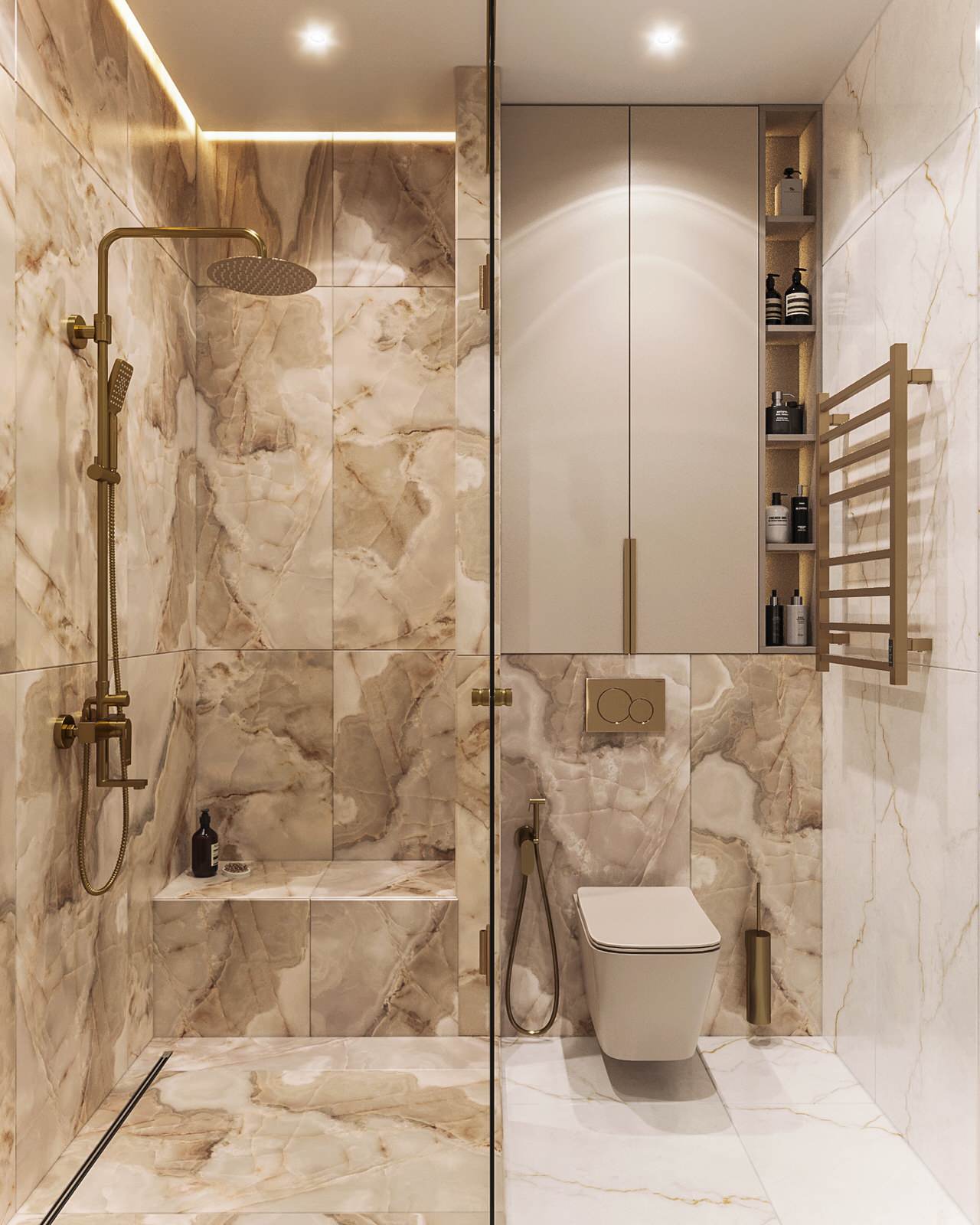 Ванная в проекте квартиры 100 м2 в жк Тушино 2018