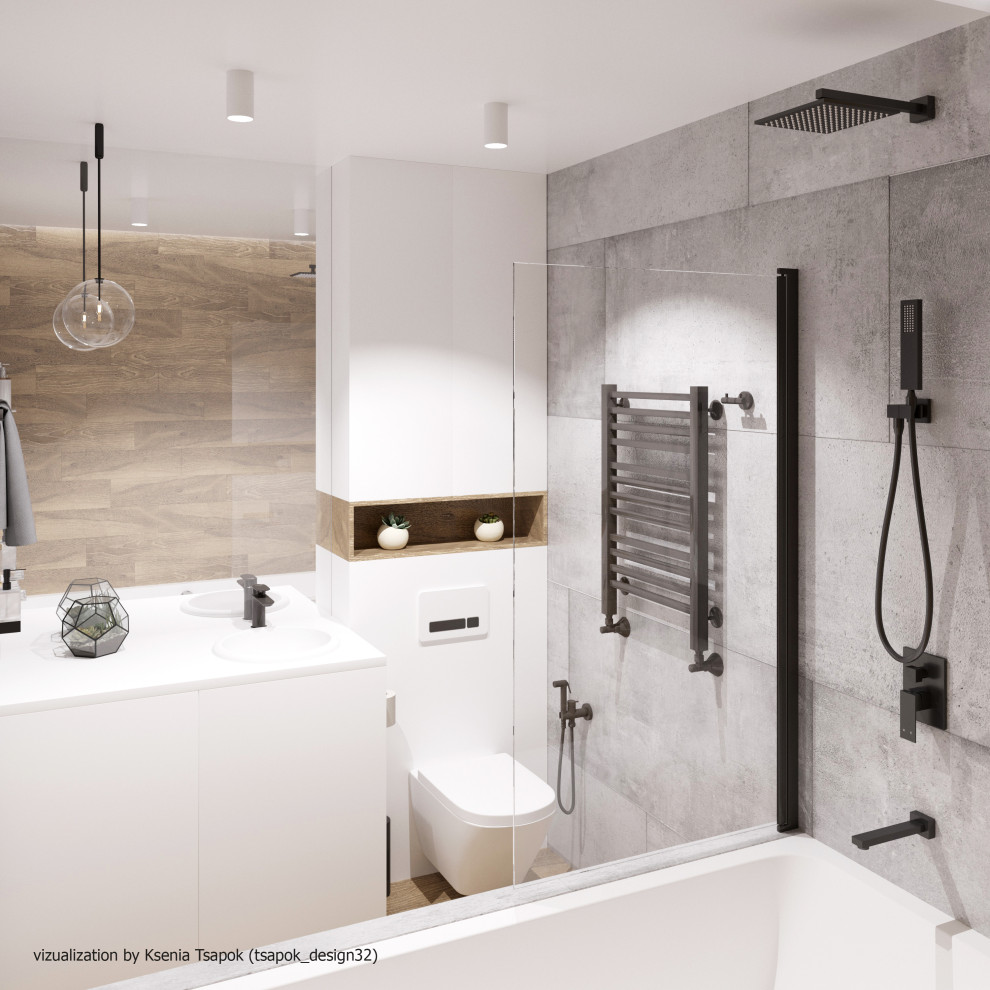 2х-комнатная квартира с объединенной кухней-гостиной