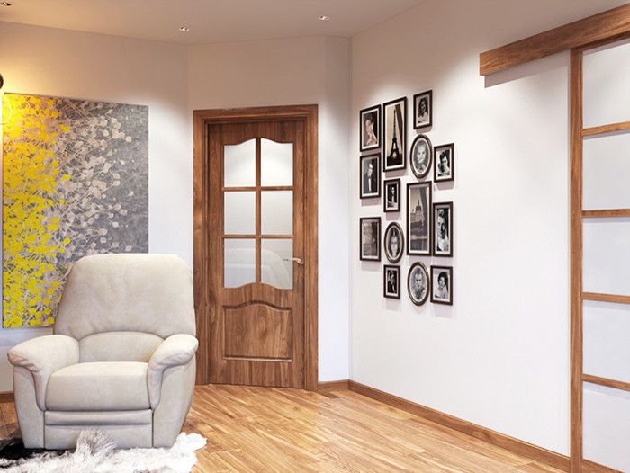 Уютная гостиная с каминной зоной г. Сургут