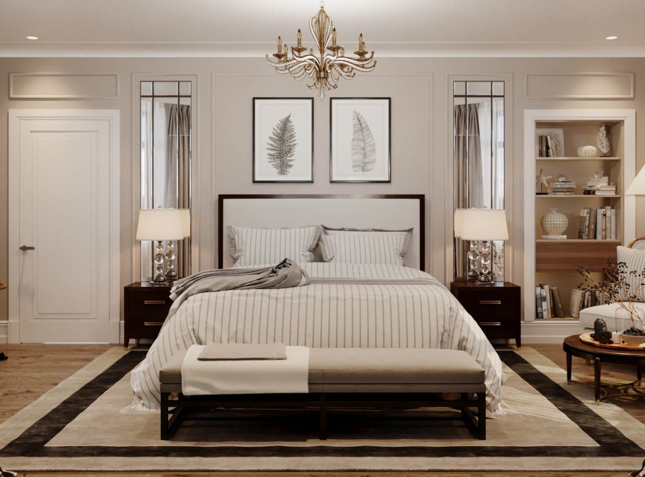 Обложка проекта: дизайн комнат для частного дома в поселке "Миллениум"