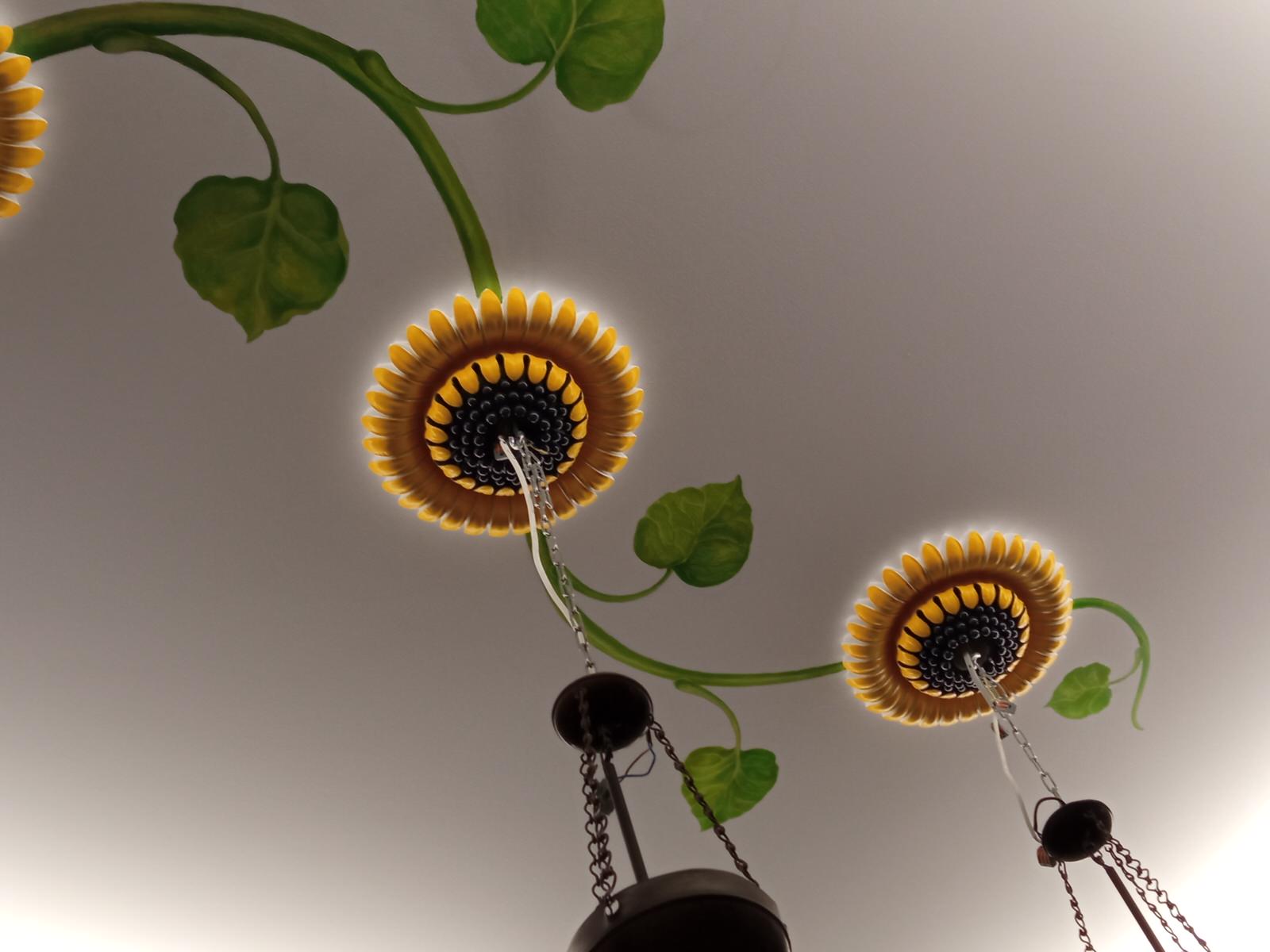 Роспись потолка на кухне