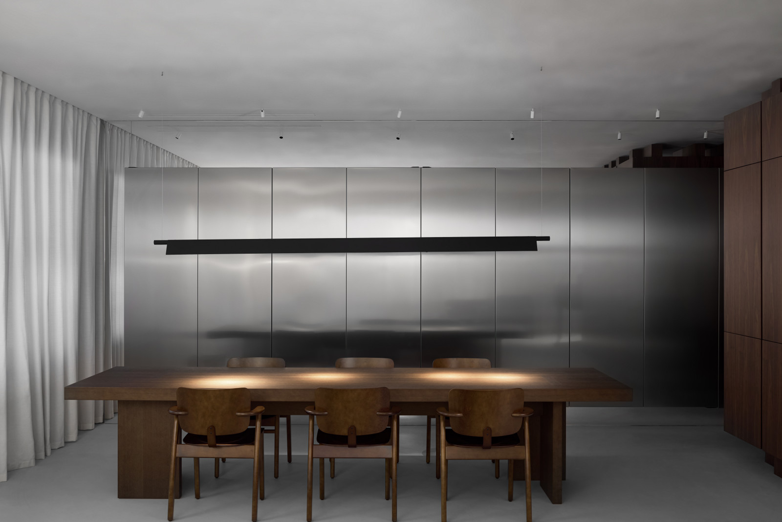 Кухня в металле