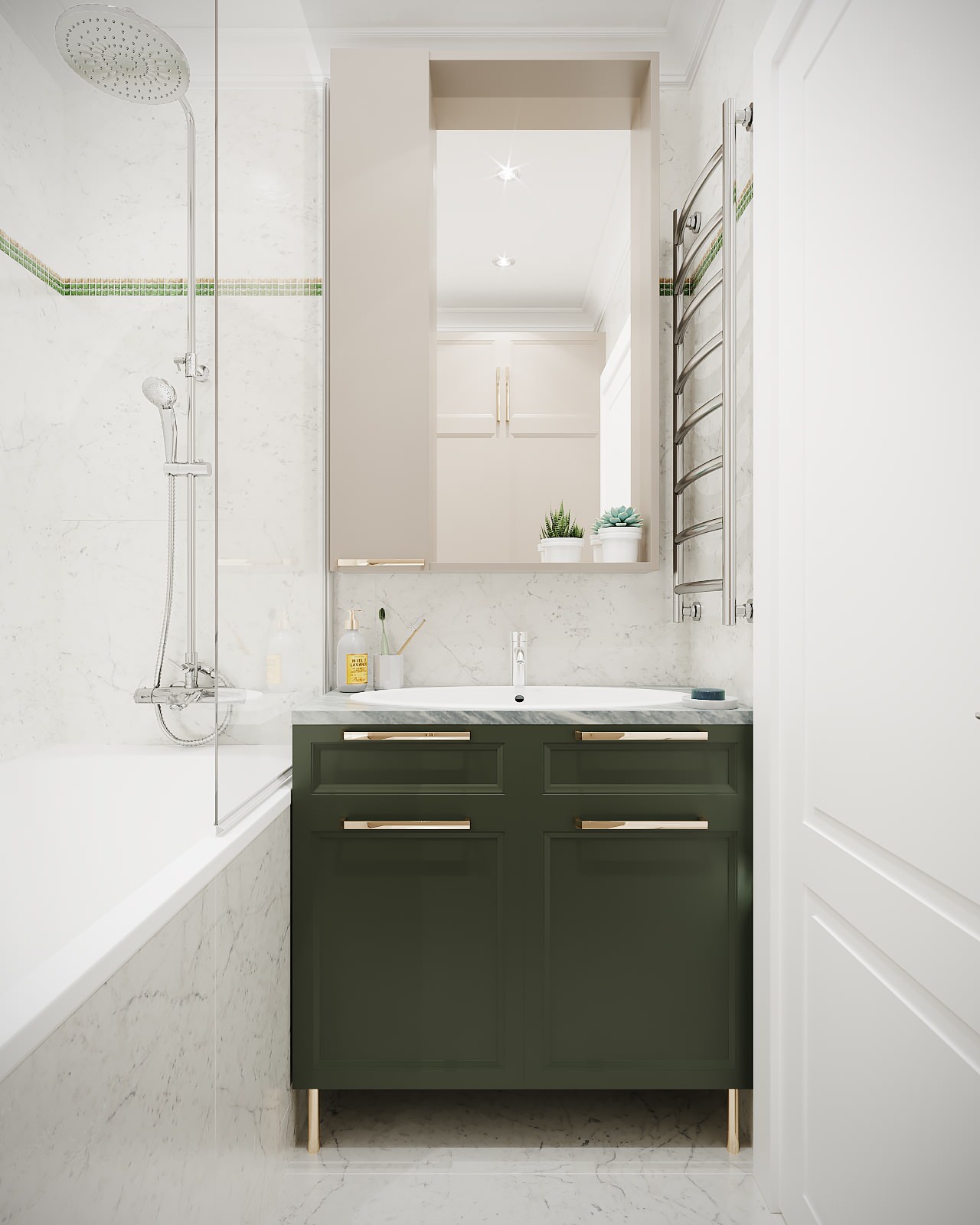 "Песто" кухня с эркером в квартире г.Москва