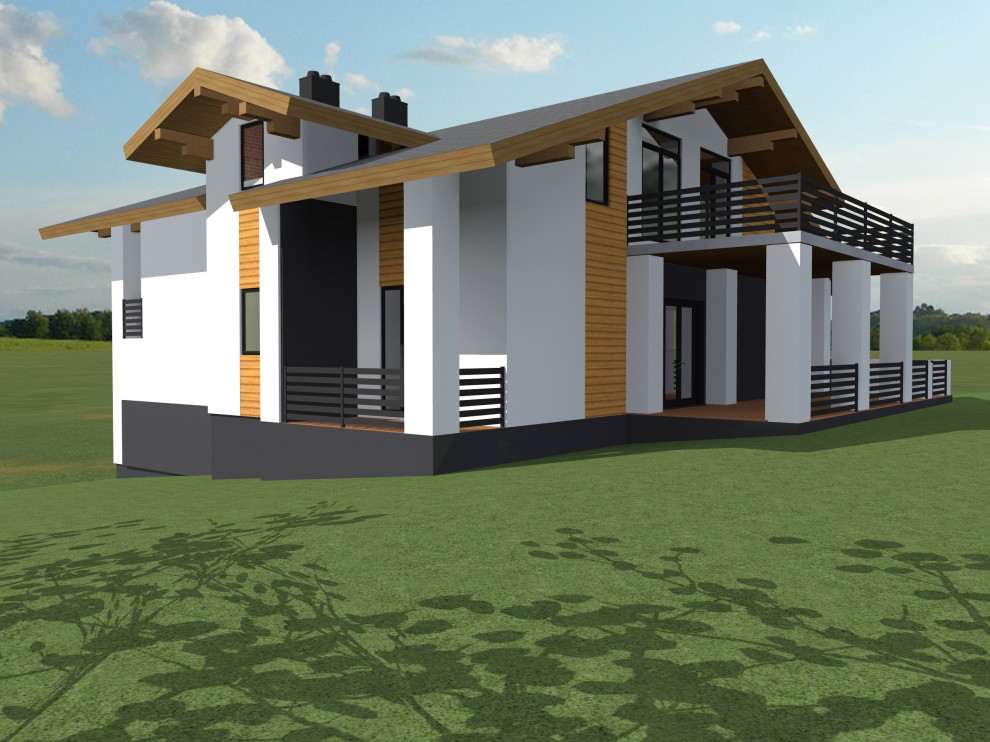 Проект отделки фасада дома