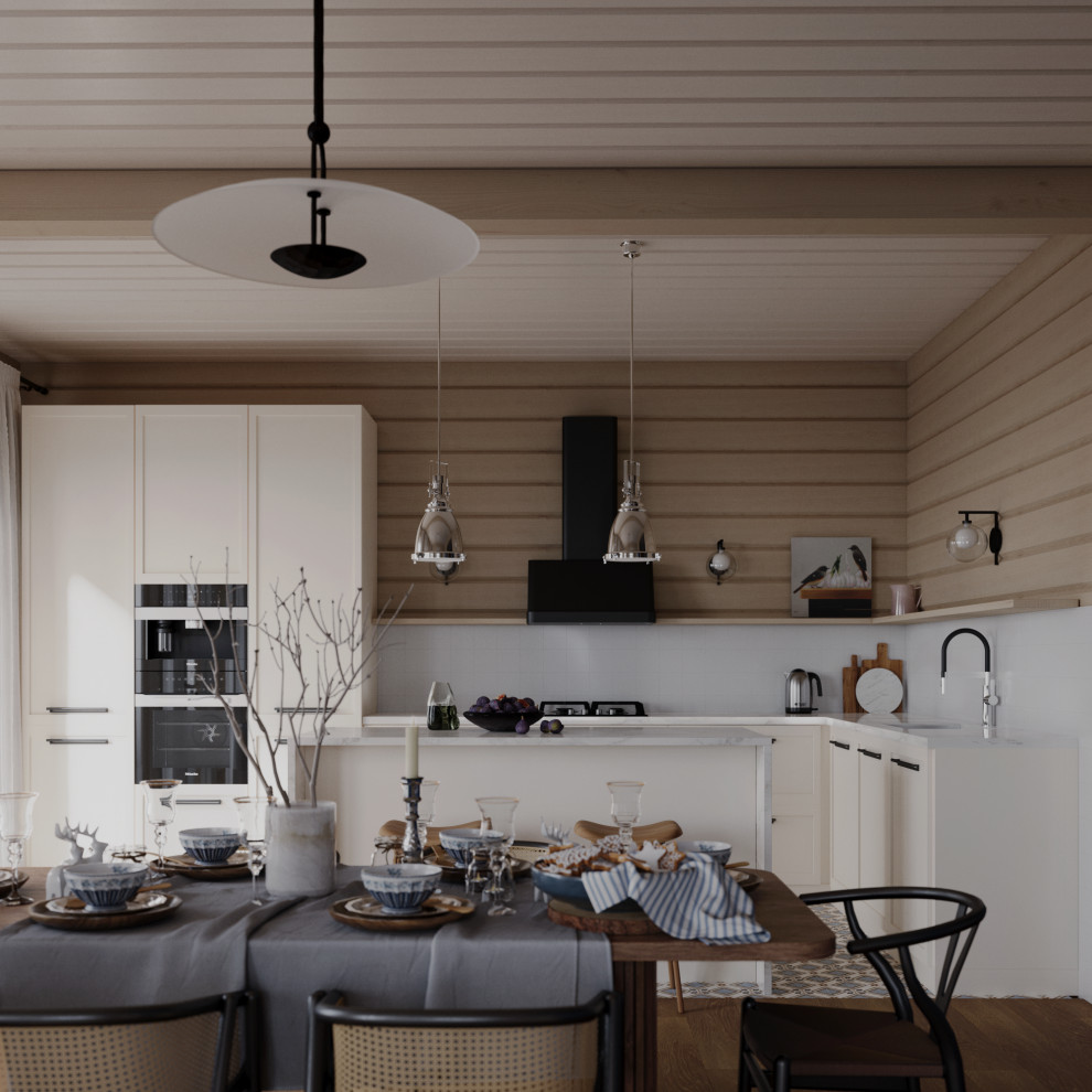 Дизайн частного дома в поселке Жодочи