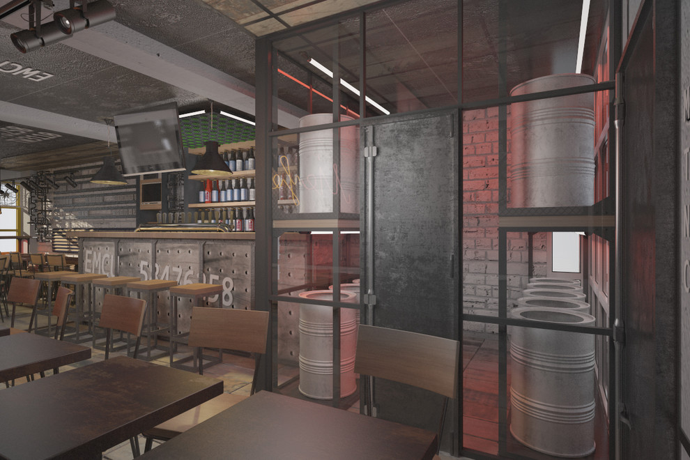 Дизайн проект общественного интерьера (бар) Revolver Craft beer