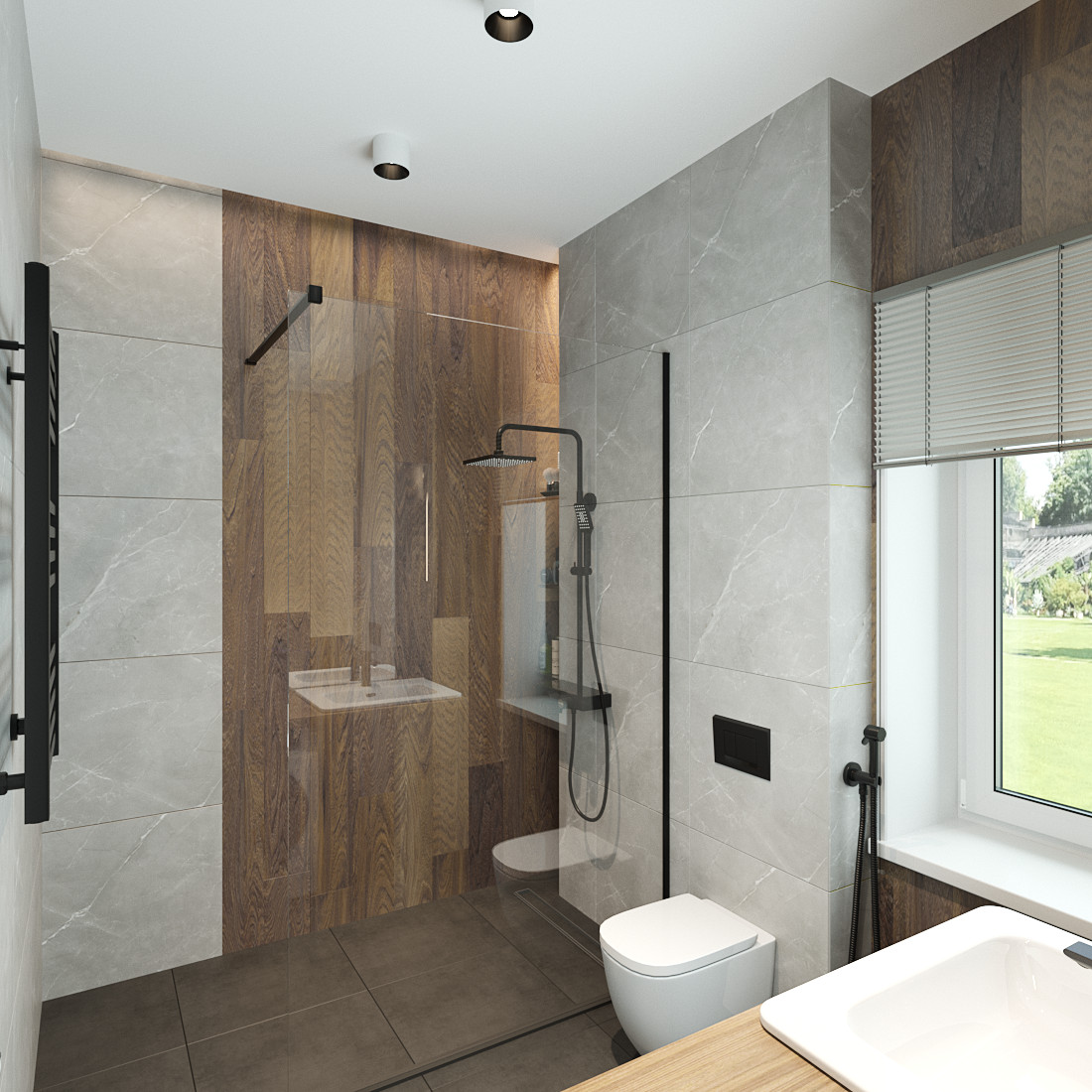 Загородный дом в одном уровне