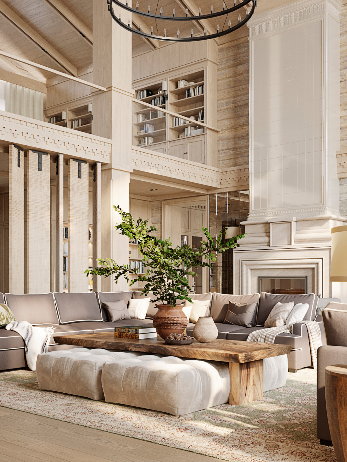 Архитектурное решение интерьера гостиной