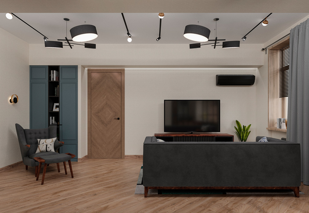 Дизайн-проект. 2-хкомнатная квартира на набережной. Москва. 2019 г.