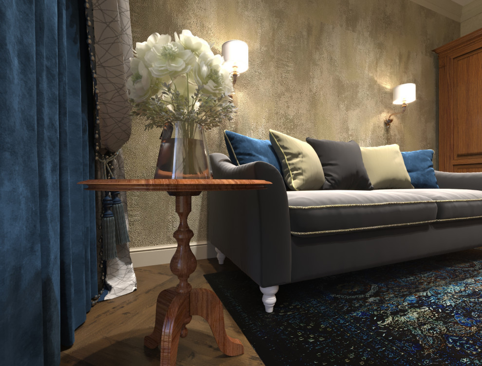 Дизайн-проект интерьера трехкомнатной квартиры .Новосибирск.