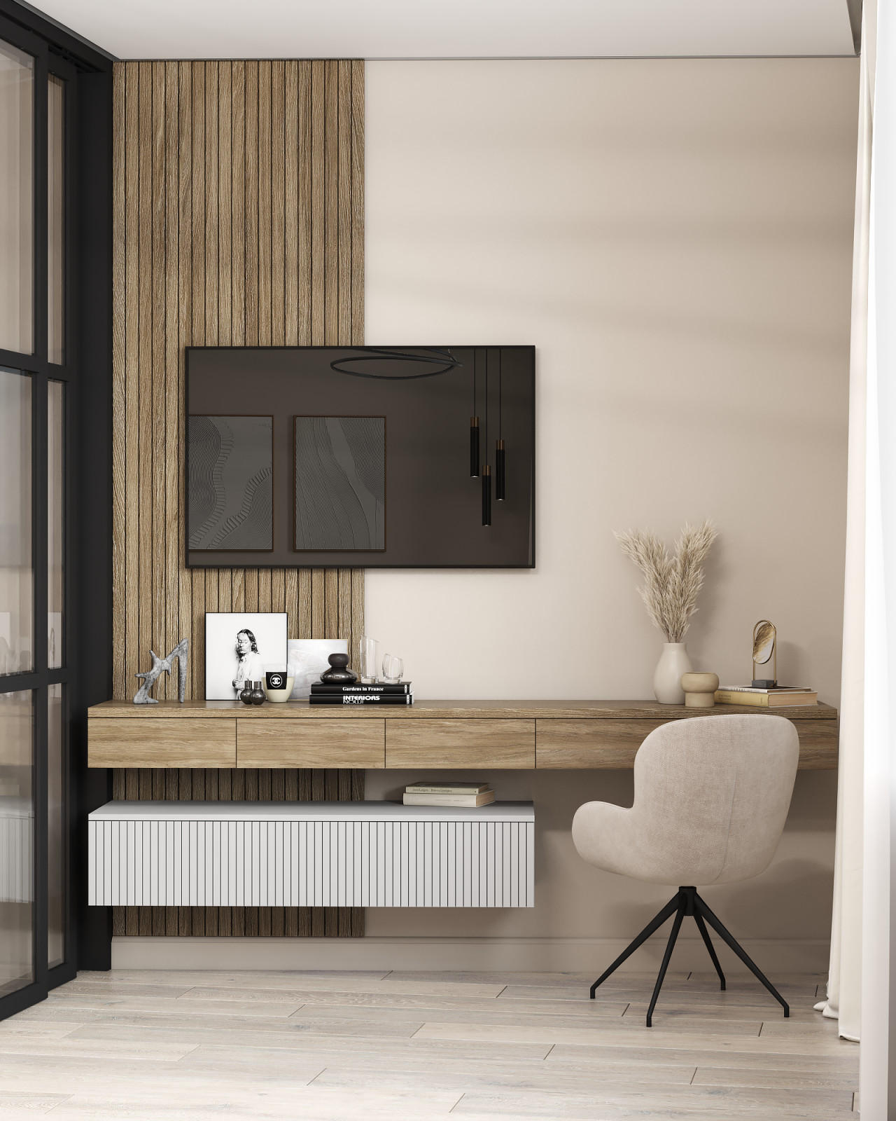 Проект современной квартиры 39 м² в Москве для двоих